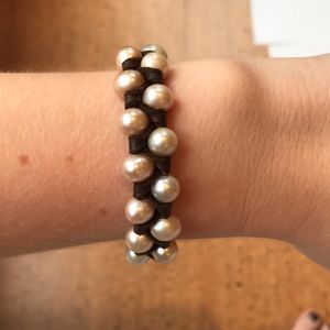 Chan Luu Pearl & Leather Bracelet